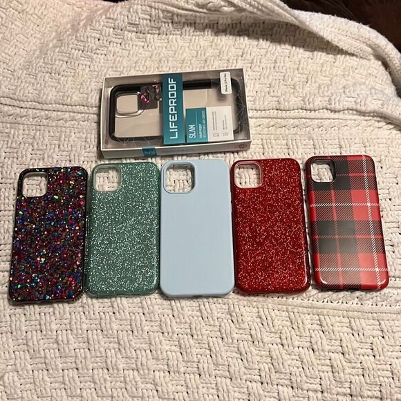iPhone 11pro max cases 5 total sparkle glitter life proof - Picture 1 of 4